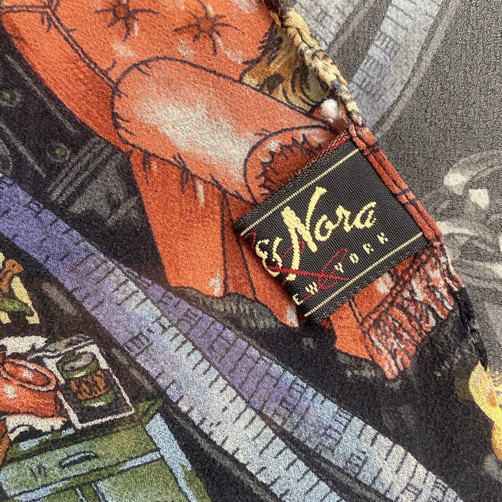 Vintage Nick &‎ Nora NY Dog Scarf Equestrian Alternative Novelty Chains - Picture 7 of 9